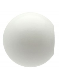 Embout sphère pour tringle en bois D28 (la paire) - Blanc