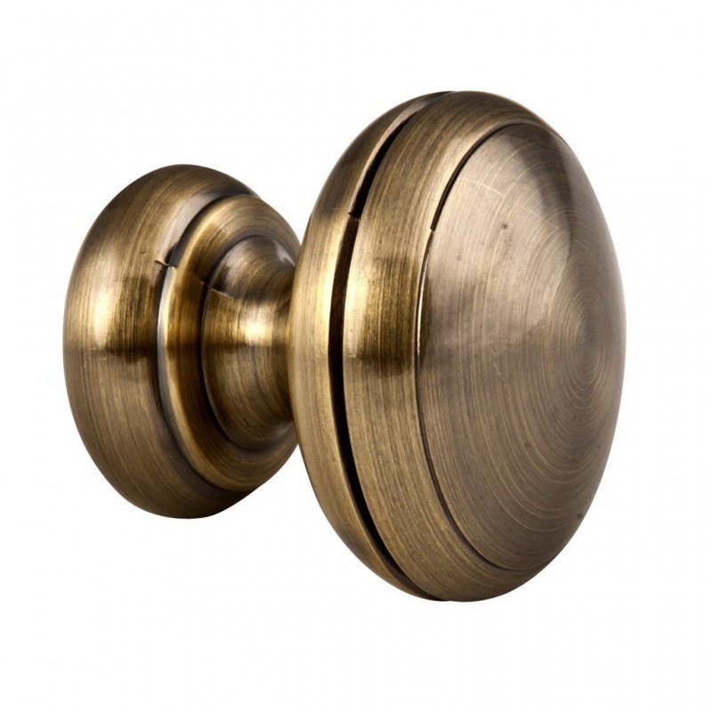 Embout tringle boule perforée blanc or D 20mm
