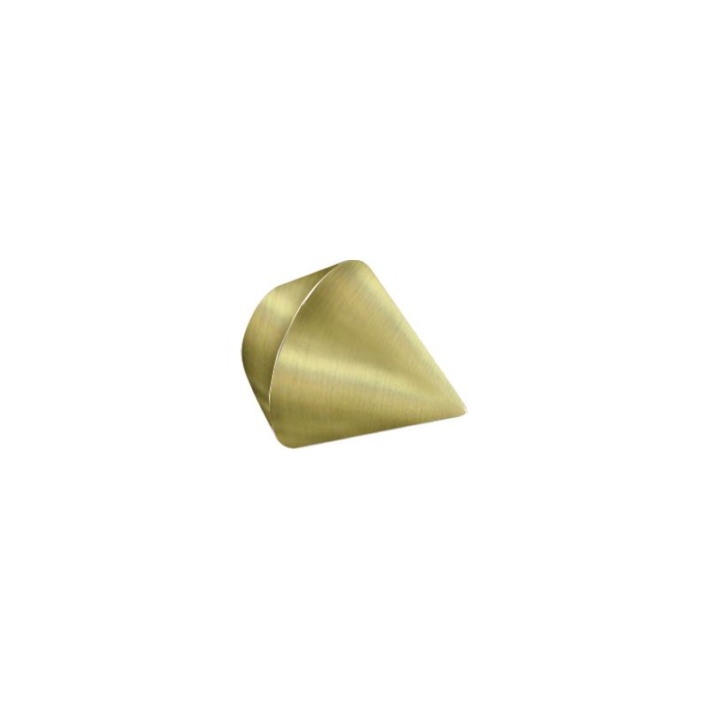 Embout Caceres pour tringle en acier D20 (la paire) - Bronze
