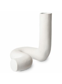 Vase Ceramic Twist blanc