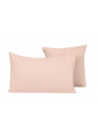 Curtina.fr : Coussin 100% LIN Propriano - Pêche - 40x60cm