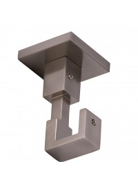 Support plafond carré pour tringle en acier D20 - Inox